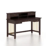 Braxton Sheesham Wood Study Table in Scratch Resistant Golden Oak Finish - Image 7