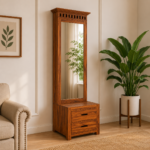 Brenton Sheesham Wood Dresser in Rustic Oak Finish