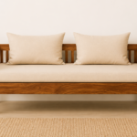 Bristol Sheesham Wood 2 Seater Sofa in Teak Finish