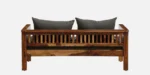 Bristol Sheesham Wood 2 Seater Sofa in Teak Finish - Image 4