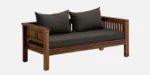 Bristol Sheesham Wood 2 Seater Sofa in Teak Finish - Image 6