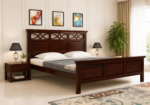 Bristol Sheesham Wood Bed Without Storage in Natural Teak Finish
