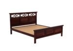 Bristol Sheesham Wood Bed Without Storage in Natural Teak Finish - Image 6