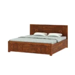 Briston Sheesham Wood Bed with Storage in Walnut Finish - Image 5