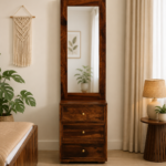 Briston Sheesham Wood Dresser with Storage in Honey Finish
