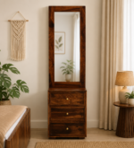 Briston Sheesham Wood Dresser with Storage in Honey Finish