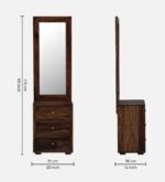 Briston Sheesham Wood Dresser with Storage in Honey Finish - Image 3