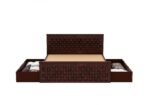 Briston Solid Sheesham Wood Bed with Spacious Box Storage - Image 5