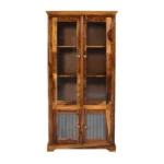 Brivana Solid Sheesham Wood Contemporary Crockery Unit - Image 2