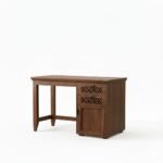Brivanta Solid Sheesham Wood Designer Study Desk with Drawer Storage - Image 2