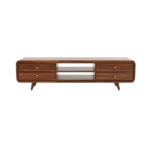 Brixton Solid Sheesham Wood Media Console For Modern Living Room - Image 2