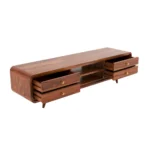 Brixton Solid Sheesham Wood Media Console For Modern Living Room - Image 4