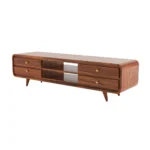 Brixton Solid Sheesham Wood Media Console For Modern Living Room - Image 5