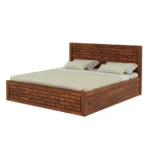 Calisto Sheesham Wood Bed with Drawer Storage in Honey Finish - Image 5