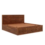 Calisto Sheesham Wood Bed with Drawer Storage in Honey Finish - Image 7
