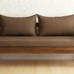 Camden Sheesham Wood 2 Seater Sofa in Antique Teak Finish