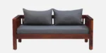 Camden Sheesham Wood 2 Seater Sofa in Antique Teak Finish - Image 6