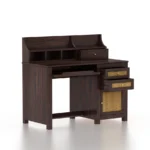 Camden Sheesham Wood Study Table in Scratch Resistant Rich Mahogany Finish - Image 2