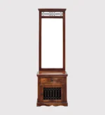 Carlin Sheesham Wood Dresser with Mirror in Walnut Finish - Image 4