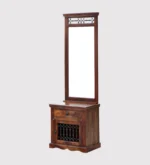 Carlin Sheesham Wood Dresser with Mirror in Walnut Finish - Image 7