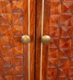 Carrington Sheesham Wood Bar Cabinet in Scratch Resistant Amber Teak Finish - Image 10