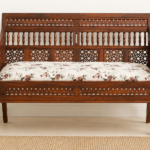 Carvento Contemporary Sheesham Wood 2 Seater Sofa