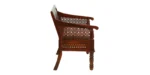 Carvento Contemporary Sheesham Wood 2 Seater Sofa - Image 2