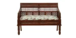 Carvento Contemporary Sheesham Wood 2 Seater Sofa - Image 6