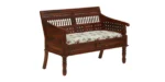 Carvento Contemporary Sheesham Wood 2 Seater Sofa - Image 7