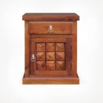 Compact Sheesham Wood Nightstand with Open Storage - Image 5