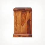 Compact Sheesham Wood Nightstand with Open Storage - Image 6