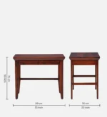 Compact Sheesham Wood Study Table for Small Spaces - Image 3