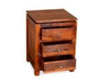 Contemporary Sheesham Wood Bedside Stand with Shelf - Image 5