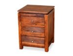 Contemporary Sheesham Wood Bedside Stand with Shelf - Image 6
