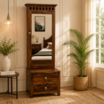Creston Sheesham Wood Dresser in Honey Oak Finish