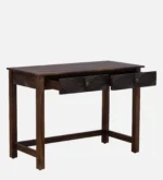 Dalton Sheesham Wood Study Table with Drawer in Natural Teak Finish - Image 6