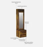 Delmar Sheesham Wood Dresser with Drawer in Provincial Teak Finish - Image 4