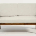 Denver Sheesham Wood 2 Seater Sofa in Classic Walnut Finish