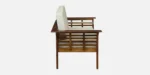 Denver Sheesham Wood 2 Seater Sofa in Classic Walnut Finish - Image 4