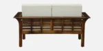 Denver Sheesham Wood 2 Seater Sofa in Classic Walnut Finish - Image 5