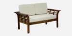 Denver Sheesham Wood 2 Seater Sofa in Classic Walnut Finish - Image 6