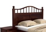 Denver Sheesham Wood Bed with Box Storage in Antique Honey Oak Finish - Image 4