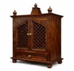 Solid Sheesham Wood Temple for Home | Handcrafted Wooden Pooja Mandir - Image 5