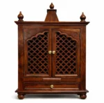 Solid Sheesham Wood Temple for Home | Handcrafted Wooden Pooja Mandir - Image 7
