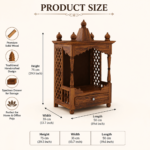 Divine Solid Sheesham Wood Temple with Premium Artisan Craftsmanship - Image 2
