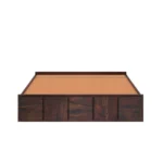 Dorian Sheesham Wood Double Bed with Under Storage - Image 6