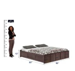 Dorian Sheesham Wood Double Bed with Under Storage - Image 3