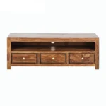 Doveshire Solid Wood Entertainment Console With Open Display Shelves - Image 4