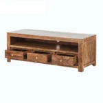 Doveshire Solid Wood Entertainment Console With Open Display Shelves - Image 5