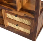 Elara Sheesham Wood Book Shelf in Walnut Finish - Image 7
